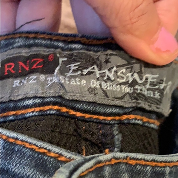 RNZ JEANS SZ 30” x 29” Unusual Jeans 👖 Z19 - Picture 10 of 10